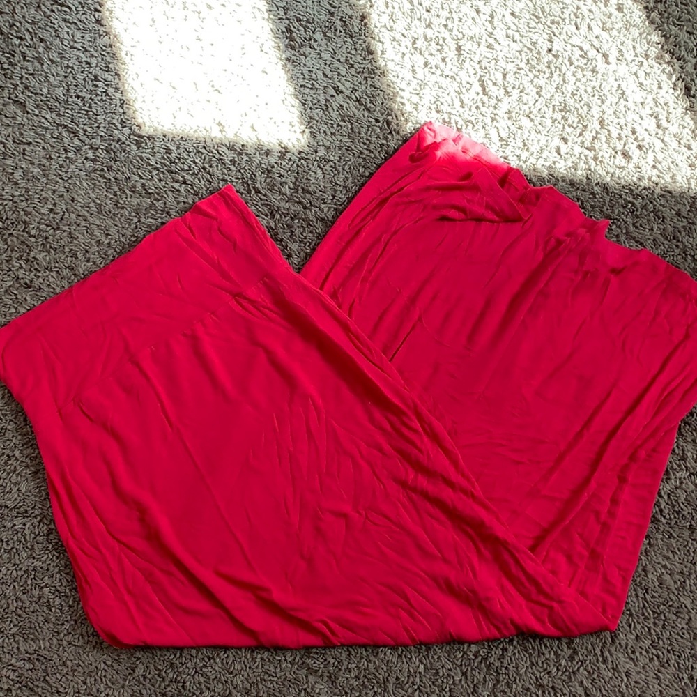 Hot pink maxi skirt
